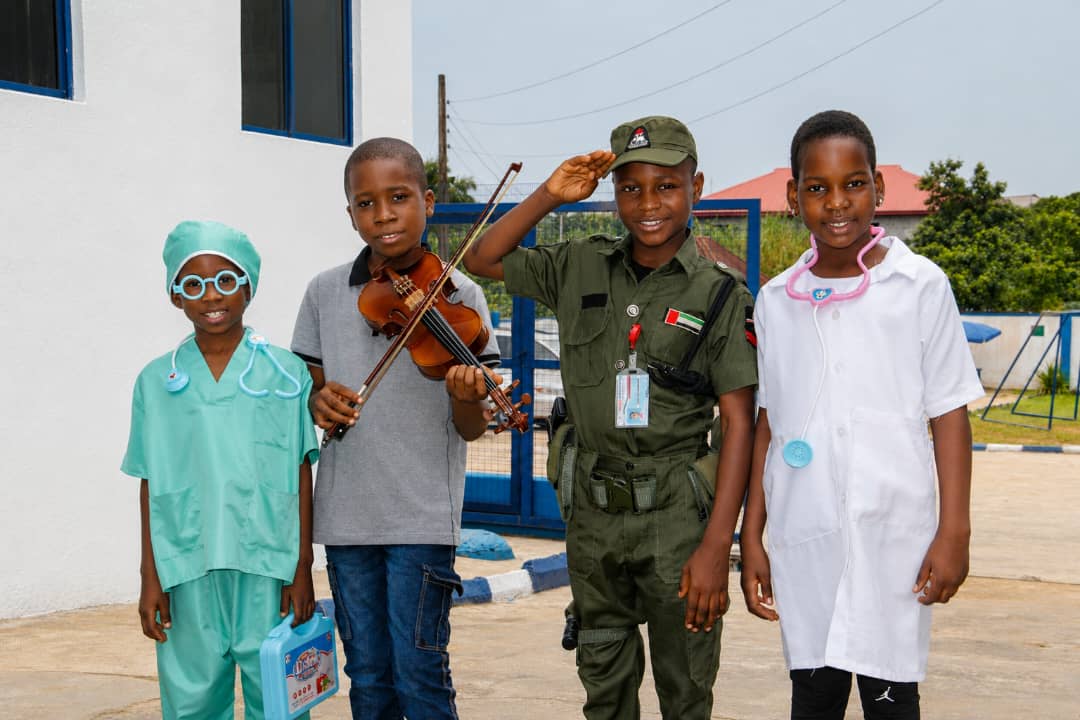 Students on a career day