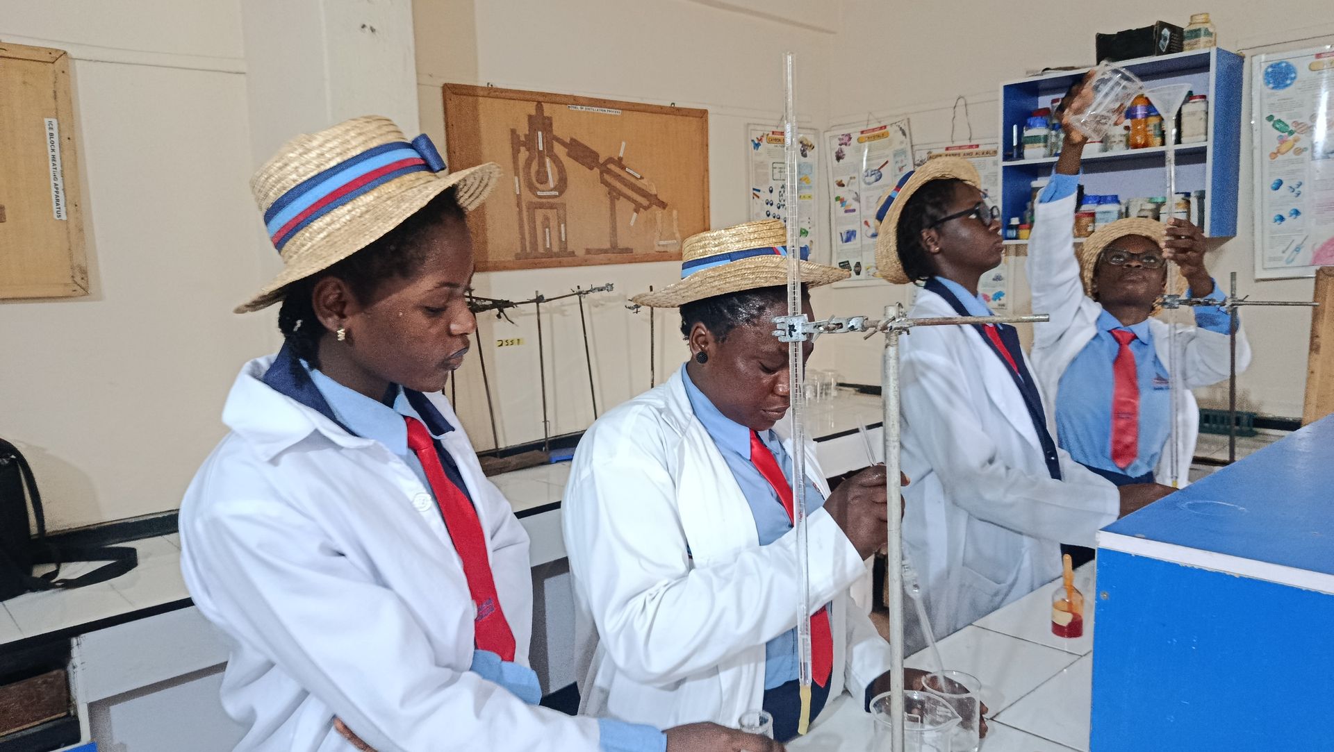 A science laboratory at Sagab College