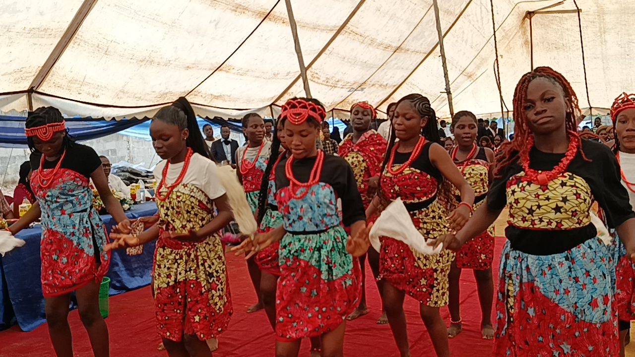 Students celebrating cultural day