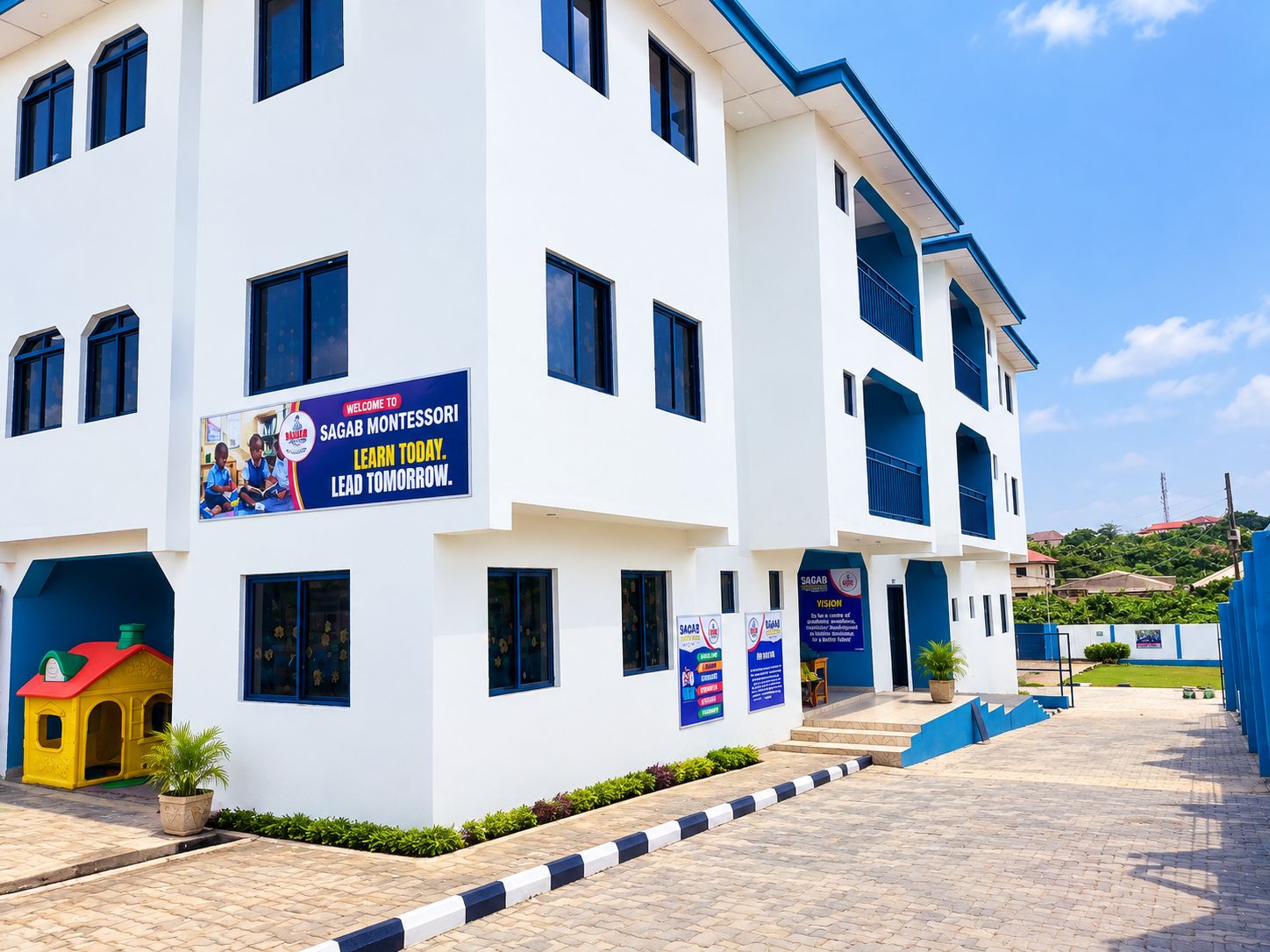 The boarding hostel at Sagab College