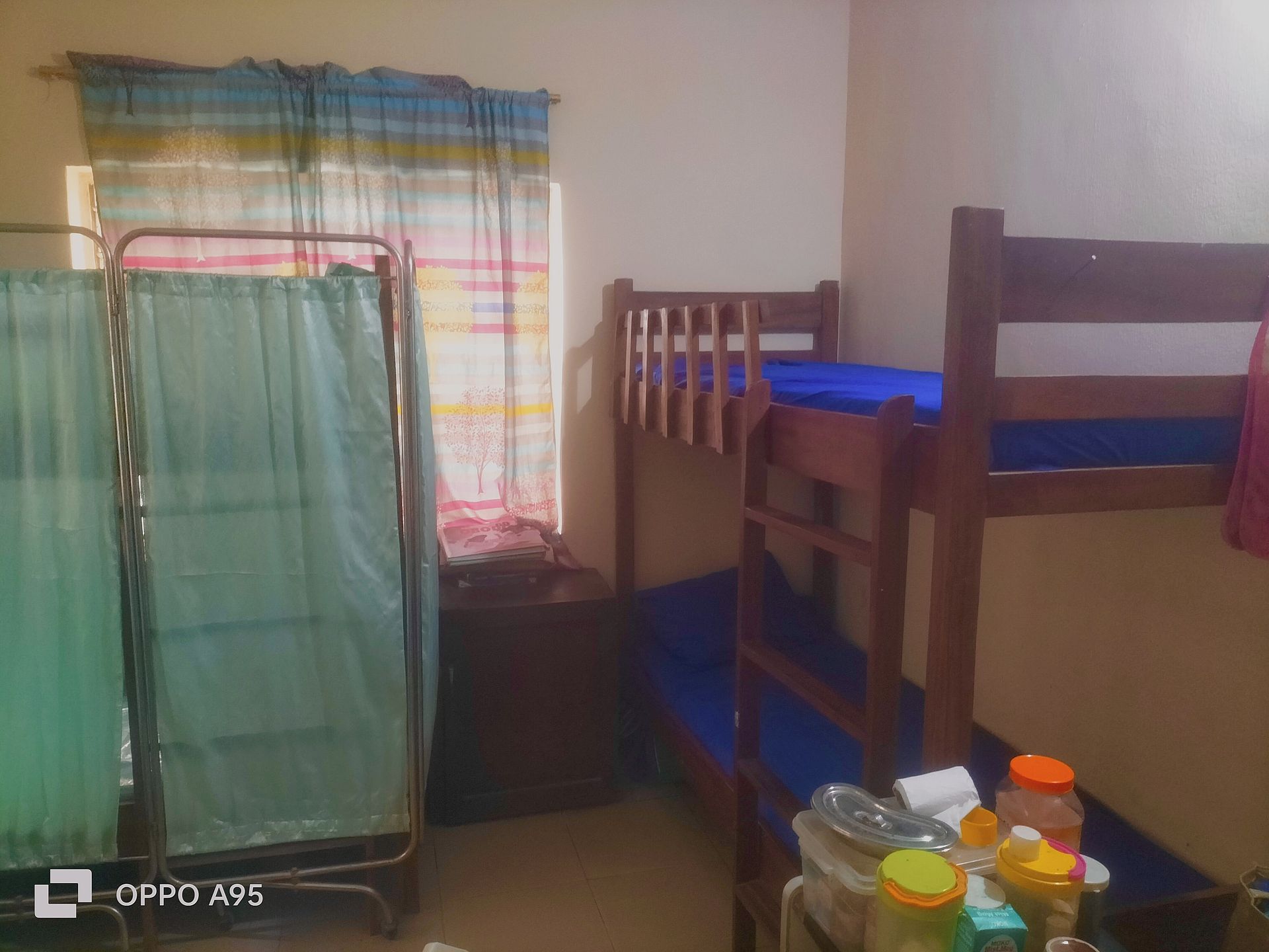 The school sick bay, with beds for students to rest